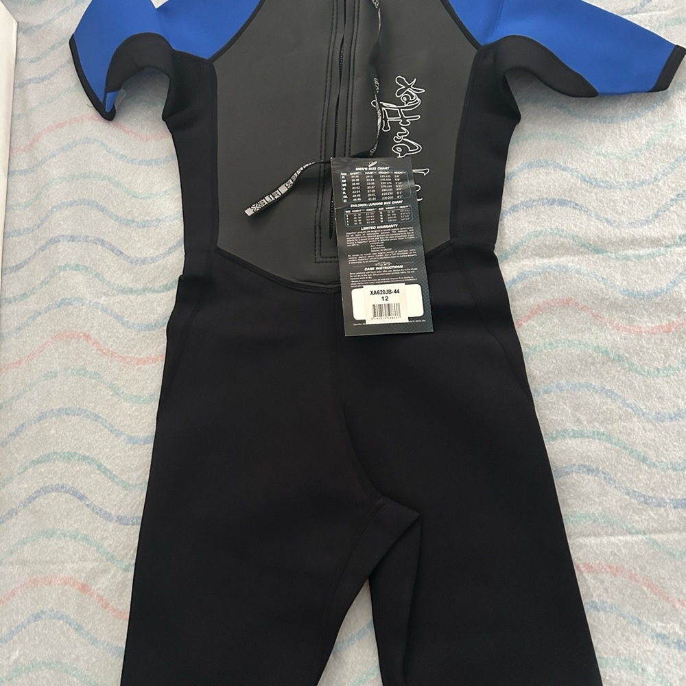 Blue and Black Wetsuit